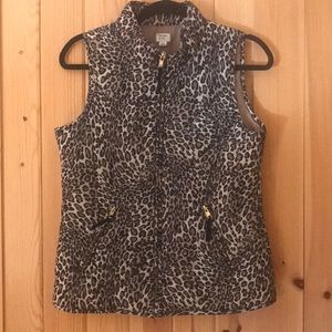 Crown and Ivy Leopard print vest